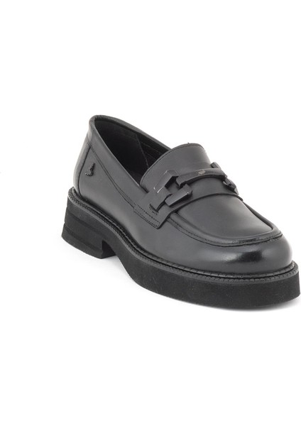 2451352k Kadın Deri Tokalı Ayakkabı - Siyah Rugan - 36 fiyatları