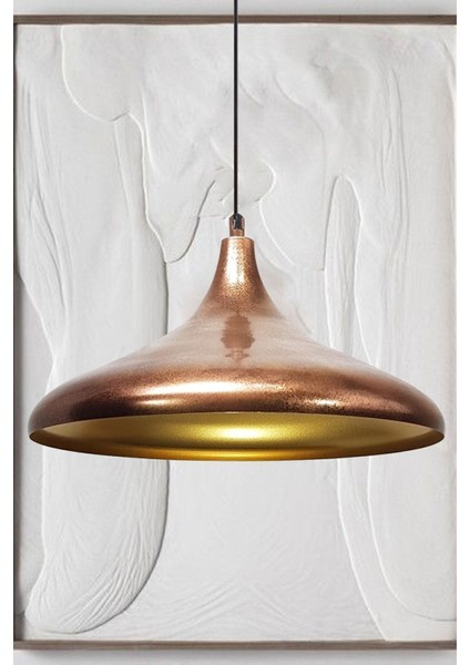 Champion Bakır Rengi Avize Tekli Sarkıt Salon Mutfak Hol Ofis Cafe Butik Lamba Aydınlatma