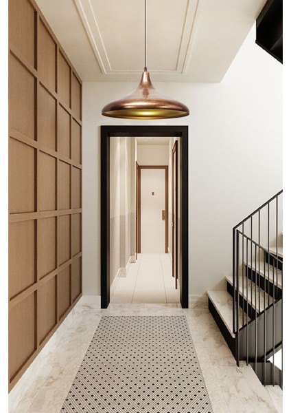 Champion Bakır Rengi Avize Tekli Sarkıt Salon Mutfak Hol Ofis Cafe Butik Lamba Aydınlatma modelleri