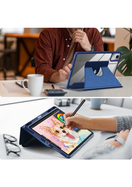 Lenovo Tab M11 TB330 Döndür Standlı Pu Deri Akrilik Tpu Tablet Kılıfı (Yurt Dışından) fırsatları