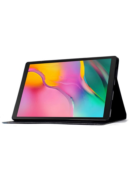 Samsung Galaxy Tab A 10.1 (2019) T510 T515 Kart Yuvalı Deri Tablet Kılıfı (Yurt Dışından)