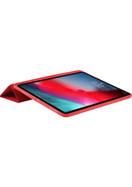iPad Pro 13 (2024) Deri Dokunuşlu Deri Üç Katlı Standlı Tablet Kılıfı (Yurt Dışından) modelleri