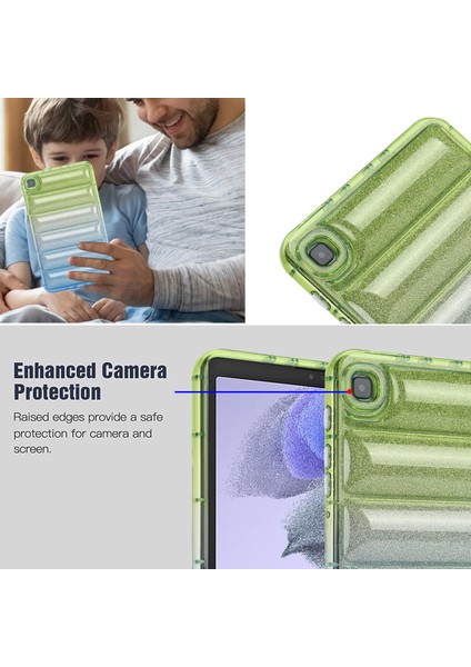 Samsung Galaxy Tab A7 Lite 8.7inç T225 T220 Aşağı Ceket Tasarımı Tpu Antidamla Tablet Kılıfı (Yurt Dışından) indirimleri