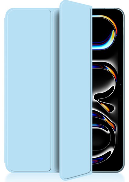 iPad Pro 13 (2024) (M4) Manyetik Pu Deri Üç Katlı Standlı Darbeye Dayanıklı Tablet Kılıfı (Yurt Dışından) fırsatları