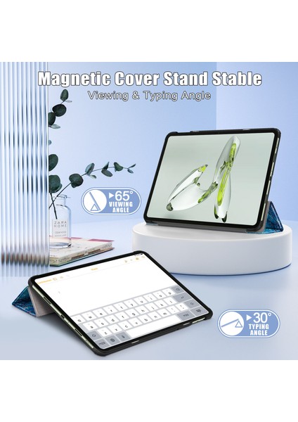 Oneplus Pad Go Oppo Pad Air 2 Akıllı Tam Gövde Üç Katlı Standlı Desen Tablet Kılıfı (Yurt Dışından) fiyatları