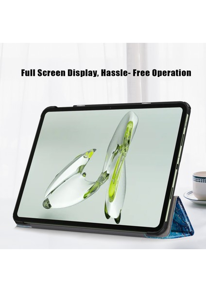 Oneplus Pad Go Oppo Pad Air 2 Akıllı Tam Gövde Üç Katlı Standlı Desen Tablet Kılıfı (Yurt Dışından) fırsatları