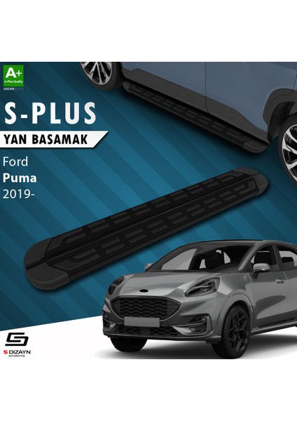 Ford Puma S-Plus Siyah Yan Basamak 173 Cm Etekli 2019 Üzeri A+ Kalite