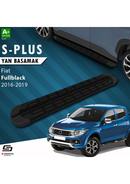 Fiat Fullback S-Plus Siyah Yan Basamak 193 Cm 2016-2019 A+ Kalite