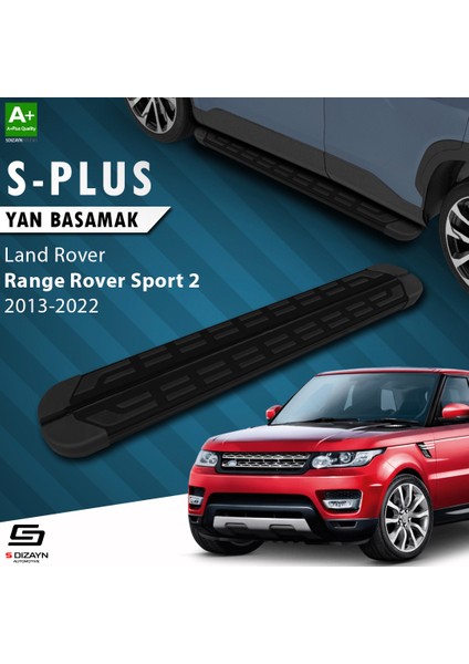 Land Rover Range Rover Sport 2 S-Plus Siyah Yan Basamak 193 Cm 2013-2022 A+ Kalite