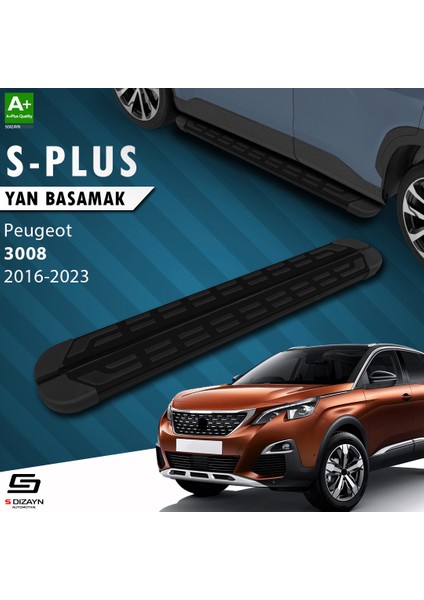 Peugeot 3008 2 S-Plus Siyah Yan Basamak 183 Cm 2016-2023 A+ Kalite