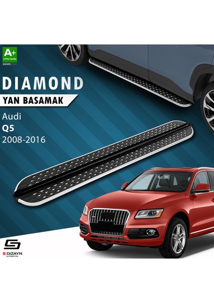 Audi Q5 Diamond Krom Yan Basamak 183 cm 2008-2016 A+ Kalite