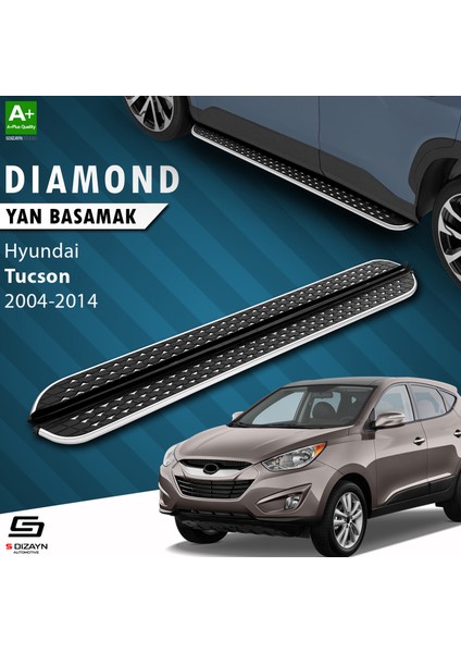 Hyundai Tucson 2 Diamond Krom Yan Basamak 173 Cm 2004-2014 A+ Kalite