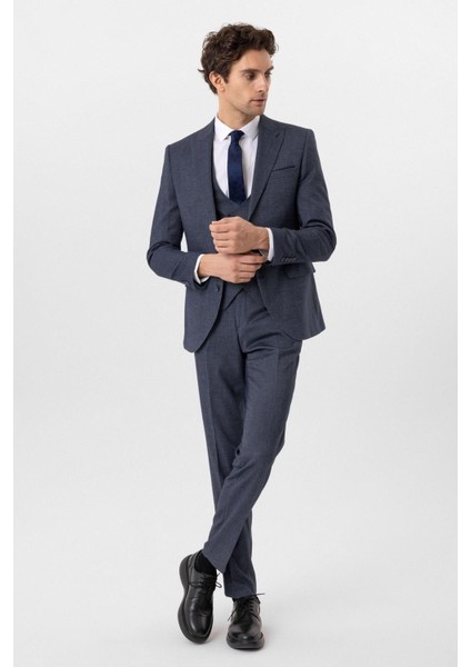 Slimfit Desenli Yelekli Takım Elbise fiyatları