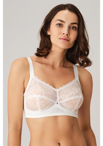 Kadın Balenli Desteksiz Dolgusuz Toparlayıcı Dantelli Küçültücü Sütyen (3769)