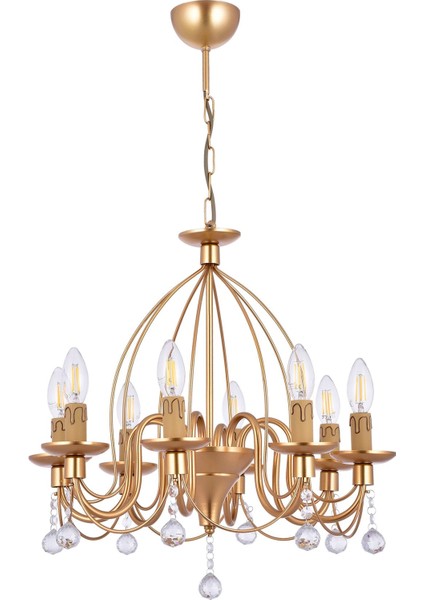 Kale 8 Li Lü x Taşlı Avize (Gold) fiyatları