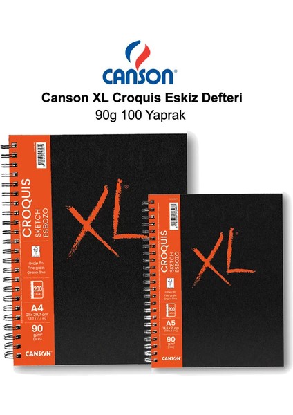 Xl Croquis Eskiz Defteri 90 gr 100 Yaprak