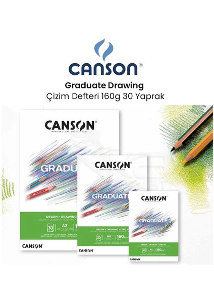Graduate Drawing Çizim Defteri 160 gr 30 Yaprak