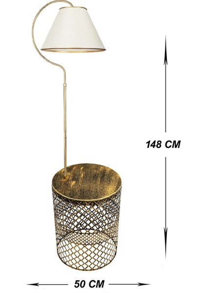 Lambader Gold Sehpalı Elips Siyah Sarı Patine (Gold Çember) Krem Şapka fiyatları