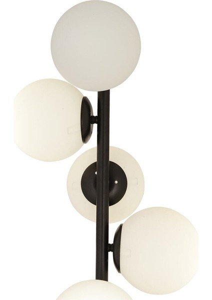 Uzel 5li Siyah Modern Tasarım Metal Lambader fırsatları