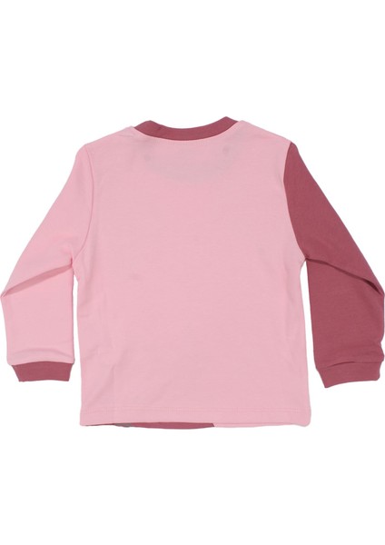 Kız Çocuk Pembe Mor Kelebek Baskılı 2'li Pijama Takımı modelleri