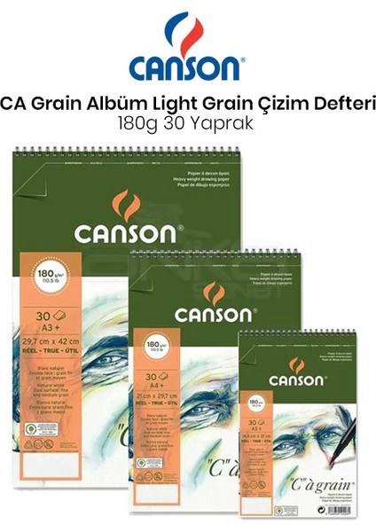 Ca Grain Albüm Light Grain Spiralli 180 gr 30 Yaprak
