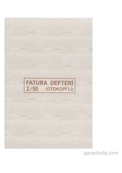 Otokopili Fatura 2/50 2 Nüsha