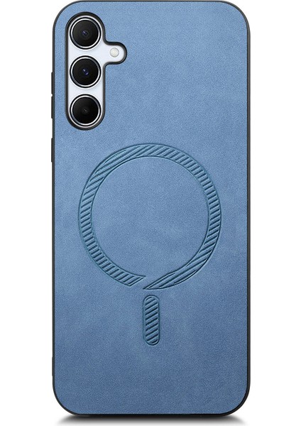 Samsung Galaxy A35 5g Deri Ten-Dokunmatik Telefon Kılıfı Magsafe ile Uyumlu (Yurt Dışından)