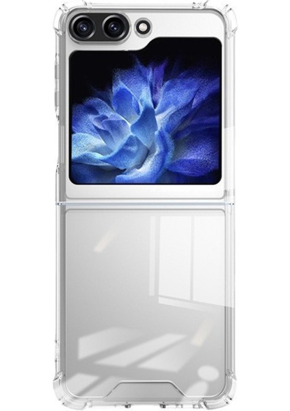 Samsung Galaxy Z Flip5 5g Şeffaf Akrilik Telefon Kapağı Takviyeli Köşeler (Yurt Dışından)