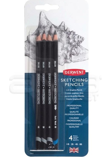 Sketching Eskiz Kalemi Soft 4'lü Set 39003