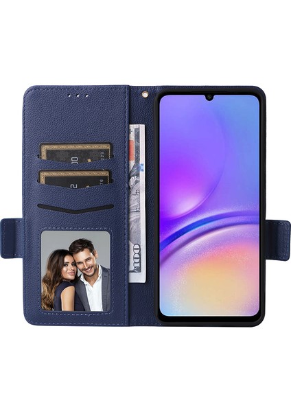 Samsung Galaxy A05 4g Kılıf Litchi Doku Cep Telefonu Deri Kapağı Kayış (Yurt Dışından) modelleri