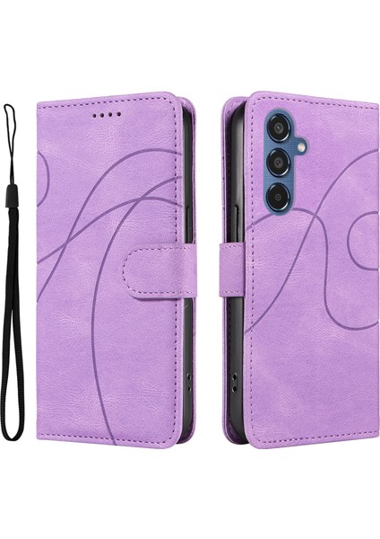 Samsung Galaxy M35 5g Pu Deri Cüzdan Standlı Telefon Kapağı (Yurt Dışından)