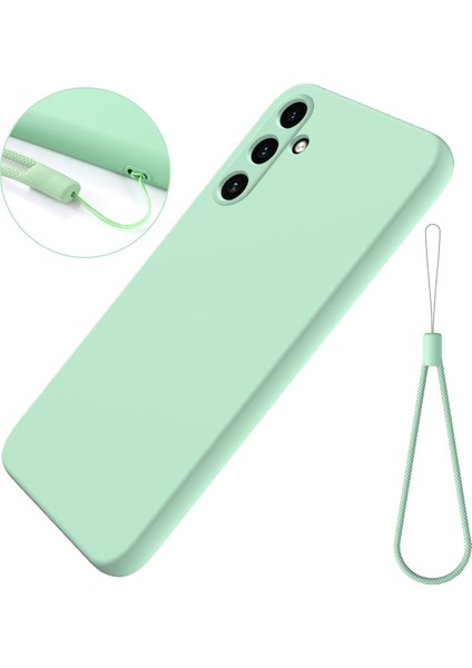 Samsung Galaxy M35 5g Anti-Drop Sıvı Silikon Telefon Kılıfı Askılı (Yurt Dışından)