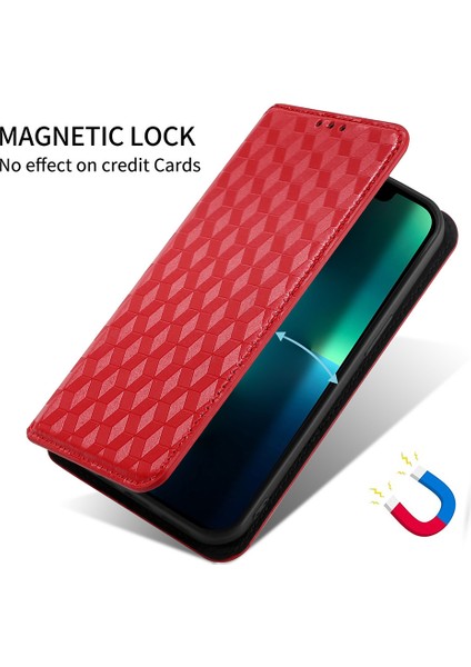 Samsung Galaxy M35 5g Deri Manyetik Kapanış Eşkenar Dörtgen Telefon Kapağı (Yurt Dışından) indirimleri