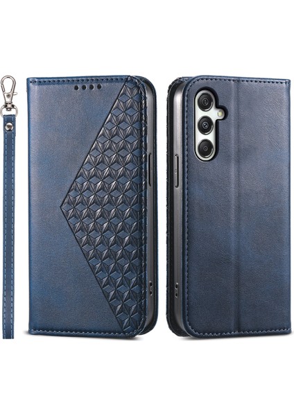 Samsung Galaxy M35 5g Buzağı Dokulu Pu Deri Telefon Kılıfı (Yurt Dışından)