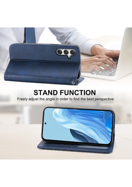 Samsung Galaxy M35 5g Buzağı Dokulu Pu Deri Telefon Kılıfı (Yurt Dışından)