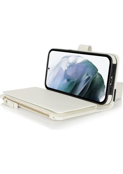 Samsung Galaxy S23 Ultra Fermuarlı Cep Bileklik Standı Deri Telefon Kılıfı (Yurt Dışından) fırsatları