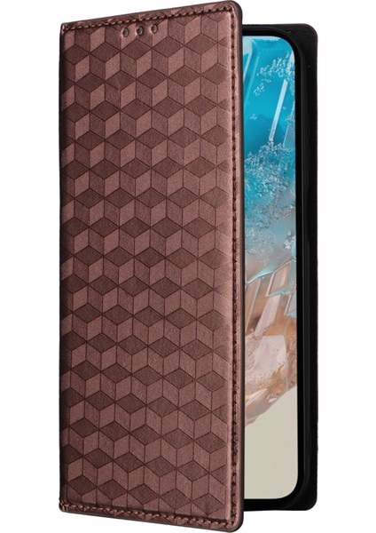 Samsung Galaxy M35 5g Deri Manyetik Kapanış Eşkenar Dörtgen Telefon Kapağı (Yurt Dışından) indirimleri