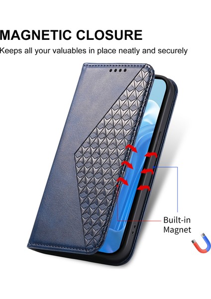 Samsung Galaxy M35 5g Buzağı Dokulu Pu Deri Telefon Kılıfı (Yurt Dışından)