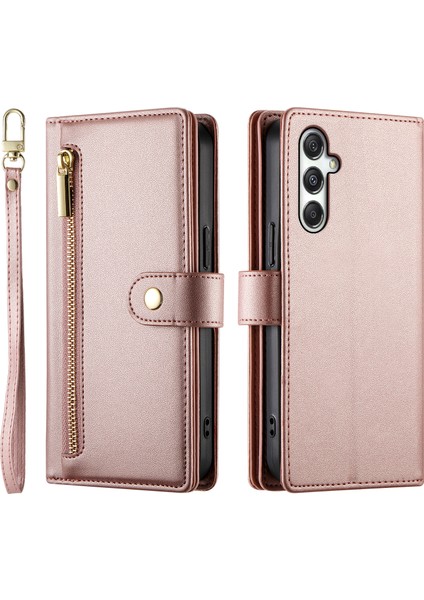 Samsung Galaxy M35 5g Fermuarlı Cüzdan Deri Telefon Kılıfı (Yurt Dışından)