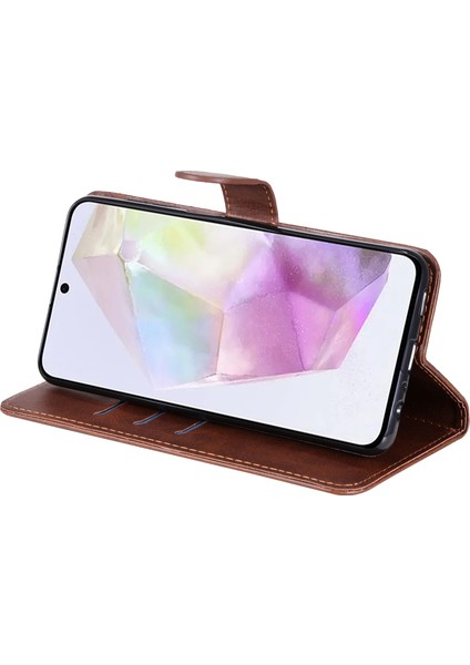 Samsung Galaxy M35 5g Fermuar Cüzdan Pu Deri Standlı Telefon Kapağı (Yurt Dışından) fırsatları