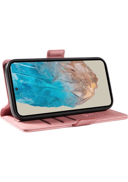Samsung Galaxy M35 5g Cilt Dokunmatik Duygu Pu Deri Cüzdan Telefon Kapağı (Yurt Dışından)