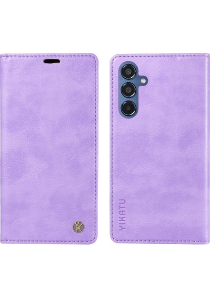 Samsung Galaxy M35 5g Litchi Tahıl Deri Cüzdan Telefon Kılıfı (Yurt Dışından)