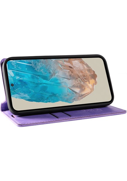 Samsung Galaxy M35 5g Litchi Tahıl Deri Cüzdan Telefon Kılıfı (Yurt Dışından) modelleri