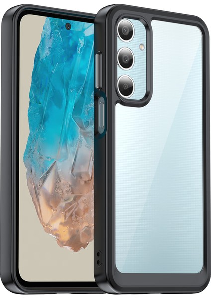 Samsung Galaxy M35 5g Darbeye Dayanıklı Kılıf Tpu + Akrilik Koruyucu Şeffaf Telefon Kapağı (Yurt Dışından)