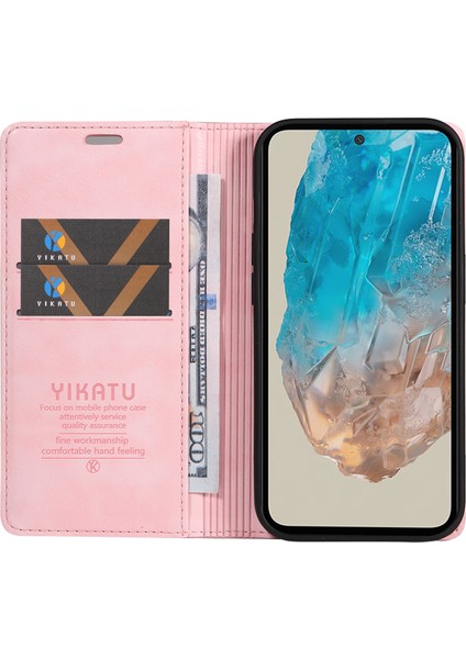 Samsung Galaxy M35 5g Litchi Tahıl Deri Cüzdan Telefon Kılıfı (Yurt Dışından) fiyatları
