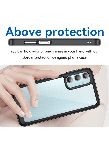 Samsung Galaxy M35 5g Darbeye Dayanıklı Kılıf Tpu + Akrilik Koruyucu Şeffaf Telefon Kapağı (Yurt Dışından) fırsatları