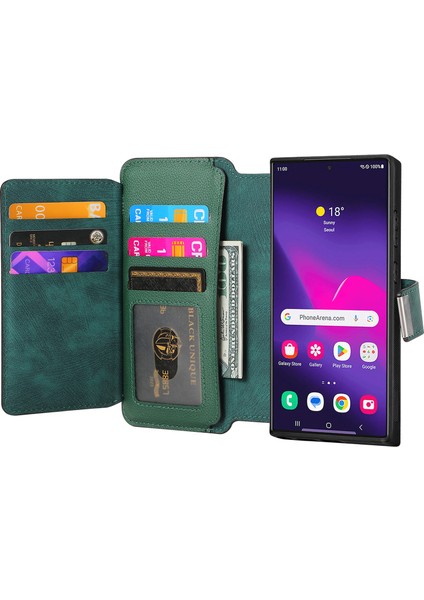Samsung Galaxy S24 Ultra Fermuarlı Cep Pu Deri Standlı Telefon Kapağı (Yurt Dışından) fiyatları