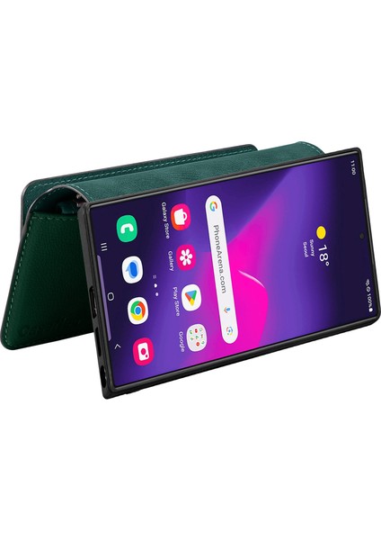 Samsung Galaxy S24 Ultra Fermuarlı Cep Pu Deri Standlı Telefon Kapağı (Yurt Dışından) modelleri