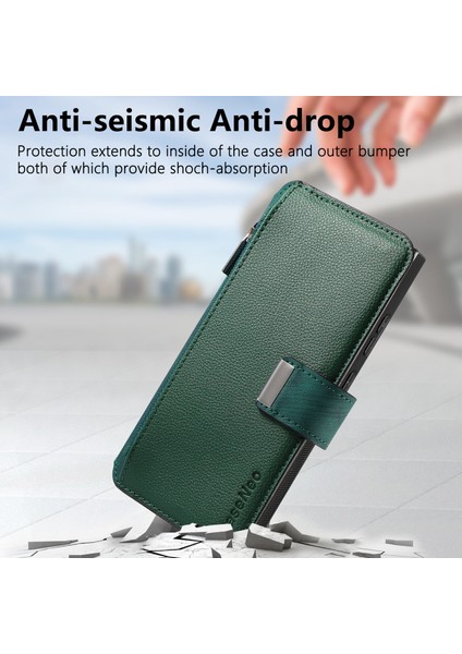 Samsung Galaxy S24 Ultra Fermuarlı Cep Pu Deri Standlı Telefon Kapağı (Yurt Dışından) indirimleri