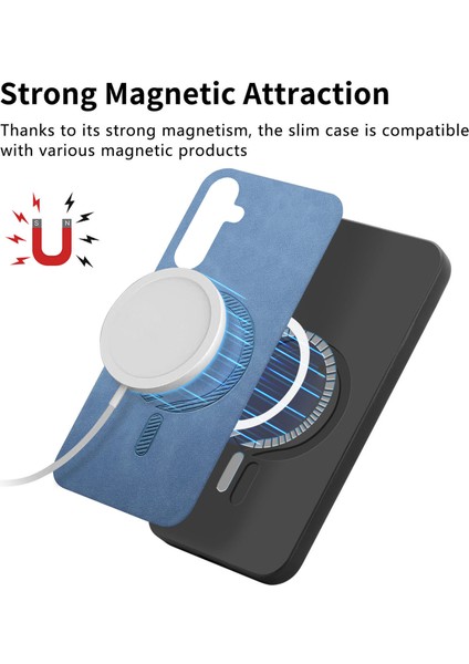 Samsung Galaxy A54 5g Deri Ten-Dokunmatik Telefon Kılıfı Magsafe ile Uyumlu (Yurt Dışından) modelleri
